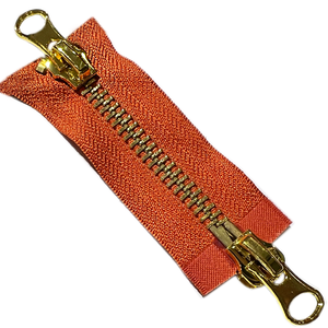 Two Way Open End Brass Metal Zippers Factory Accessories for Handbags Suitcase Jacket Shoes and Garments 5# Zippers