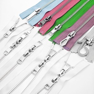 Double Sliders Metal Zipper with Brass Two-Way Separator for Clothing Bags-Cremallera Fermuar Bag Zip