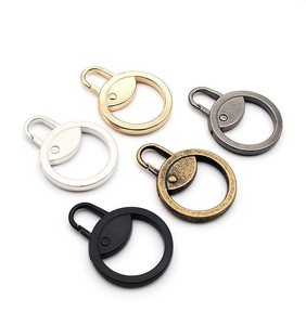 Hengda Factory Customized Zinc Alloy Ring and Slider Removable Metal Zip Puller Detachable Zipper Head