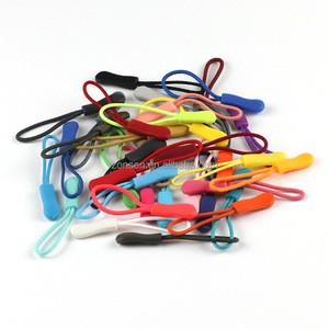 Wholesale Colorful Bag Zip Slider Cord String PVC TPU Zipper Puller Cord