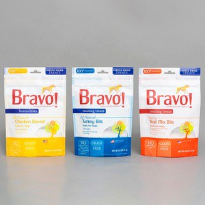 High Quality Custom Printing Dog Food Eight-side Sealing Packaging Bag Ziplock Pet Food Snacks Stand up Pouch Package Bag