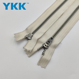 For YKK #3 Cotton Metal Zipper Eco-Friendly Close-End Zipper for Pants Jeans Bags Garments