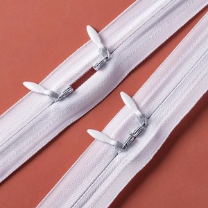 Double-End Invisible Zipper 1m 1.5m White for Duvet Cover/Bedding Long Zipper Hidden Zipper Pull Accessories