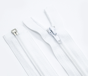 Bulk 5# White Open-end Nylon Zipper Chain Wholesale | Multi-Color Sewing Zippers for Clothing & DIY Projects