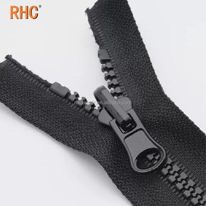 Open-End No.5 Plastic Resin Jacket Coat Zipper Rotating Head Reversible Slider Cremallera Doublesided Zipper