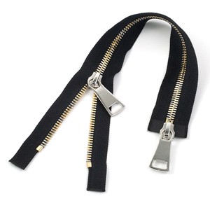 Wholesale Factory High Quality 8# Metal Zipper Roll N5 Metal Zipper Double-Sided Two Way Metal Zipper