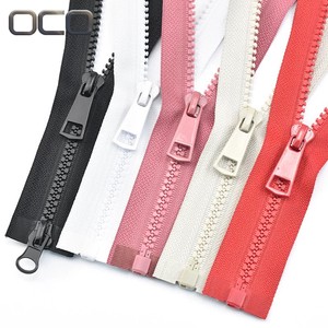 Factory Cremalleras Plastic Zipper 10 8 5 3 Vislon Zipper Fermeture Eclair Two Way Close Open End Resin Zippers for Clothing