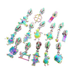 Manufacturing Luggage Rainbow Puller Zipper Slider Wholesale Zipper Pull Made in China