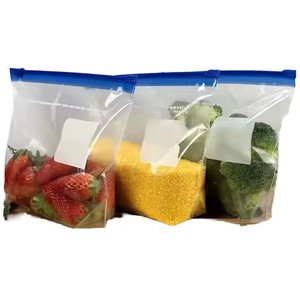 Zip Lock Freezer Bag Seal Storage Ziplock Bags Wholesale Plastic Food Free Sandwich Packaging LDPE Transparent Slider Zipper Bag