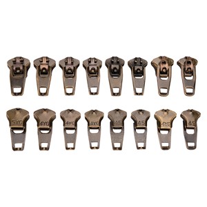 4.5YG 4YG 5YG Stainless Steel Jeans Zipper Puller Customized Gold Silver Color Zipper Slider Manufacturers