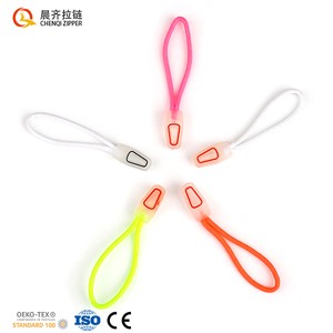 Customized Latest Design Colorful Transparent Printing Zipper Pulls Rope Fancy Zippers Puller for Garment Accessories Zips Pull