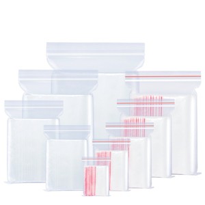China Supplier Factory Food Grade Grip Self Press LDPE PE Plastic Clear Reclosable Poly Ziplock Zip Lock Bags for Sale
