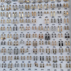 Fashion Customize Bag Making Accessories Zipper Slider Head and Puller Gold Zip Slider Puller Metal for Handbags Zipper Slider