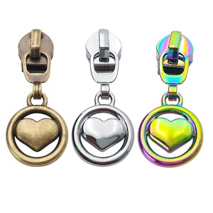 Fashion New Waterproof Colorful Metal Zipper Slider Special Luggage Clothing Zipper Pull Plating Zip Head
