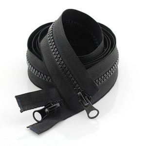 Customizable Plastic Resin Zipper Opening and Closing Automatic Lock Stitch Sewing Zipper Plastic Zipper With Open End