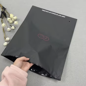 Biodegradable Custom Transparent Slider Hoodie Zipper Matte Plastic Packaging Bags for Shirt and Swimwear