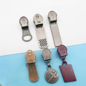 Designer Custom Zipper Pulls Metal Zip Sliders for Garment Elegant Puller for Clothing Accessories