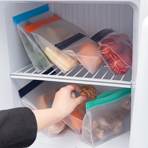 Hot Selling Reusable EVA Slider Food Storage Bag Sealable Frozen Food Transparent Packaging Bag Self Sealing Bag Leak Proof