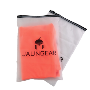 Custom Printed Logo Biodegradable Zip Lock Plastic Bags Clear Frosted Jewelry & T-Shirt Packaging with Slider