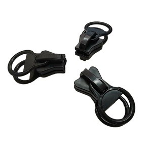 Number 5 Double Zipper Pull Metal Slider Bags Zinc Alloy Runner with Customized Brand Color for Garments