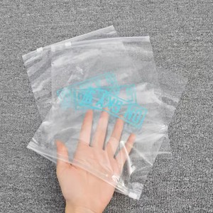 Reliable Reputation Heavy Duty Waterproof Clothing Slider Zipper Transparent Poly Bags 100pcs Gravure Printing Biodegradable