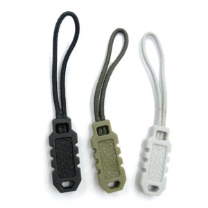 Customized Zipper Puller Wholesale Zipper Slider Puller PU Zipper Head With String for Bag Clothing