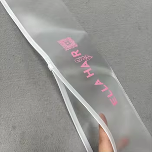 OEM/ODM Custom Hair Plastic Ziplock Bags Large Frosted Zipper Bag Wig Packaging Bags Hair Packaging