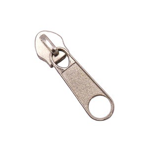 Factory Direct #5 Nylon Zipper Slider Long Puller Silver Color Luxury Plastic for Garments Trousers