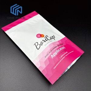 Digital Print Custom Soft Touch Bags Heat Seal Three Side Seal Bag for Boric Acid Suppositories Capsules Pouch for Women