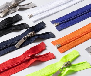 Custom logo Auto Lock Polyester Zipper Colorful Zipper Tape 5 Nylon Zippers