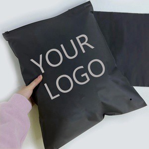 Recycled Matte Frosted Apparel Ziplock Shipping Clothing Packing Bag Plastic Bags Poly Ldpe Zipper Ziplock Bags With Slider