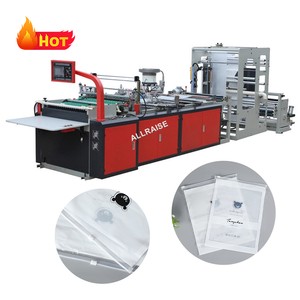 Factory Price Automatic Sealing Cutting Plastic Slider Zipper Bag Machine Polythene Ziplock Bag PE Zip Lock Bag Making Machine