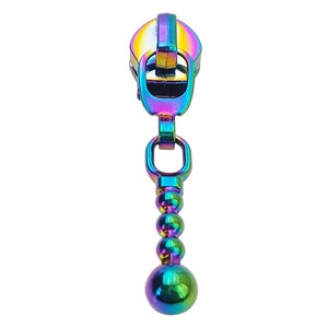 Fashion Nickel Custom Engraved logo Zip Puller Zipper Slider and Puller for Handbag