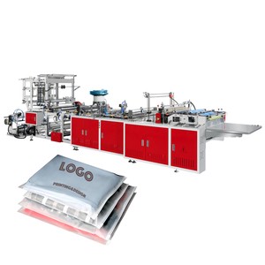 PE Plastic Garment Clothes Zipper Bag Making Machine with Auto Slider-insert Device