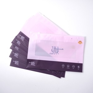 Customized Eco-Friendly Frosted PET Zipper Bag Resealable Self-Sealing Pouch with Slider for Efficient Packaging of Clothing Fur