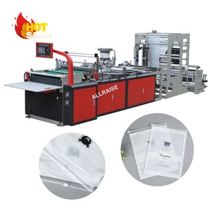 Automatic Stand up Pe Plastic Ziplock Bag Manufacturing Cutting Side Sealing Machine Slider Zipper Pouch Bag Making Machine