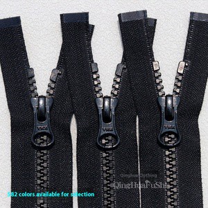 For YKK No. 5 Double-Sided Open-End Resin Plastic Zipper Double Open Garment Placket with Pull Head for Clothing