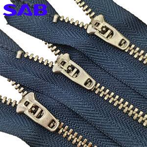 For SAB Aluminum Y Tooth Metal Closed End Pants Jacket with Self-Locking Zipper