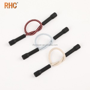 T-123# Fast Shipment Double Head Zip Puller Colorful Rubber Plastic Durable Zipper Pull Ropes for DIY Clothing Accessories
