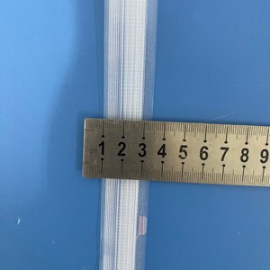 High Quality Transparent Open End PE Durable Plastic Press Lock Pouch Zipper Without Teeth Zipper Slider Zipper