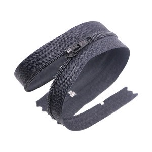 In Stock Wholesale Eco-Friendly Nylon Pants Zipper Strip Plastic Tail Closure Stationery Bag for Clothing Use
