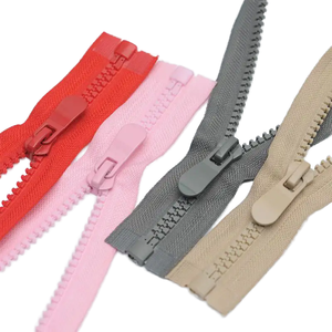 Lanke Eco-Friendly Open-End Plastic for Vislon Zipper with Auto Lock Slider and Thumb Puller 3# 5# 8# 10# Sizes for Jackets