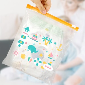 Custom Printed Eco Friendly clear Transparent Ldpe Clothing Packaging Slider Zipper Lock Bag