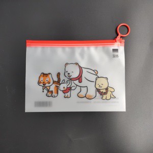 Wholesale Transparent 3-Sided Frosted Zip Slider Pouch Custom Logo PE/CPE for Women's Clothing & Shoes Retail Packaging