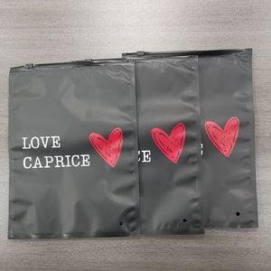 Custom Printed Transparent PE & PVC Zip Lock Clothing Bags Slider Frosted Zipper Plastic Packaging for Clothes Garment