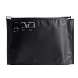 Custom Resealable Cr Sachet Stand up Pouch Packaging Zip Lock Mylar Bags with Slider Matte Black Package