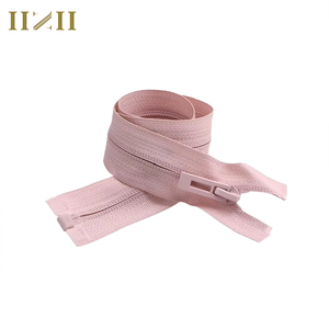 Customized #5 Open-End Pink Nylon Reversed Injection Zipper for Sun-protective Clothing Jackets
