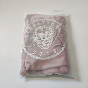 Recycle Custom logo Printed Matte CPE Slider Zip Lock t Shirt Packaging Plastic Polybag