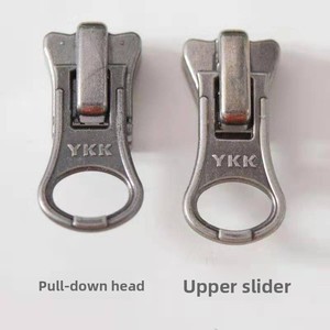 For YKK No.5 Resin Zipper Puller Double Metal Puller for Cotton Jackets Coats Windbreakers No.8 Double Open Zipper Sliders for