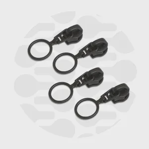 Loop Matte Black Non-Locking Zipper Pulls - size #5